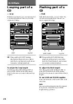 Предварительный просмотр 26 страницы Sony LBT-D390 - Compact Hi-fi Stereo System Operating Instructions Manual