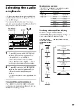 Preview for 29 page of Sony LBT-D390 - Compact Hi-fi Stereo System Operating Instructions Manual