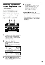 Предварительный просмотр 31 страницы Sony LBT-D390 - Compact Hi-fi Stereo System Operating Instructions Manual