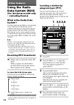 Предварительный просмотр 32 страницы Sony LBT-D390 - Compact Hi-fi Stereo System Operating Instructions Manual