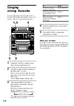 Предварительный просмотр 34 страницы Sony LBT-D390 - Compact Hi-fi Stereo System Operating Instructions Manual