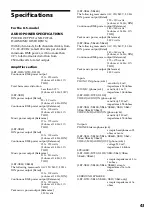 Preview for 43 page of Sony LBT-D390 - Compact Hi-fi Stereo System Operating Instructions Manual