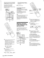 Предварительный просмотр 22 страницы Sony LBT-D670AV - Compact Hifi Stereo System Operating Instructions Manual