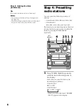 Предварительный просмотр 8 страницы Sony LBT-DR4 Operating Instructions Manual