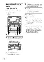 Preview for 18 page of Sony LBT-DR4 Operating Instructions Manual