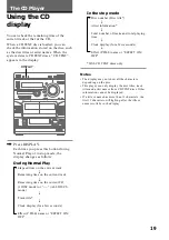 Preview for 19 page of Sony LBT-DR4 Operating Instructions Manual