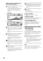 Preview for 26 page of Sony LBT-DR4 Operating Instructions Manual