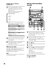 Preview for 36 page of Sony LBT-DR4 Operating Instructions Manual