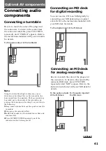 Предварительный просмотр 41 страницы Sony LBT-DR4 Operating Instructions Manual