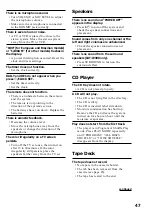 Preview for 47 page of Sony LBT-DR4 Operating Instructions Manual