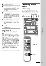 Предварительный просмотр 15 страницы Sony LBT-DR7AV Operating Instructions Manual