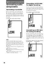 Предварительный просмотр 44 страницы Sony LBT-DR7AV Operating Instructions Manual