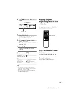 Preview for 17 page of Sony LBT-G1 Operating Instructions Manual