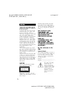 Предварительный просмотр 2 страницы Sony LBT-GPX555 Operating Instructions Manual