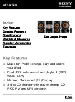 Sony LBT-GTZ4i - CD Changer Mini Shelf System Specifications предпросмотр