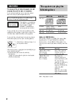 Предварительный просмотр 2 страницы Sony LBT-GV10AV Operating Instructions Manual