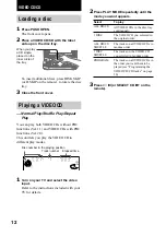 Preview for 12 page of Sony LBT-GV10AV Operating Instructions Manual