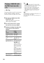 Preview for 14 page of Sony LBT-GV10AV Operating Instructions Manual