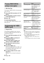 Preview for 16 page of Sony LBT-GV10AV Operating Instructions Manual