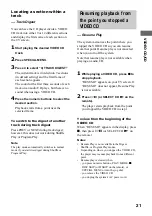 Preview for 21 page of Sony LBT-GV10AV Operating Instructions Manual