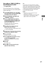 Preview for 27 page of Sony LBT-GV10AV Operating Instructions Manual