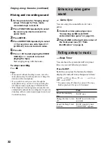 Preview for 32 page of Sony LBT-GV10AV Operating Instructions Manual