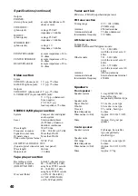 Preview for 40 page of Sony LBT-GV10AV Operating Instructions Manual