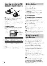 Preview for 8 page of Sony LBT-GV6 Operating Instructions Manual