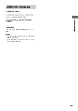 Предварительный просмотр 19 страницы Sony LBT-GV6 Operating Instructions Manual