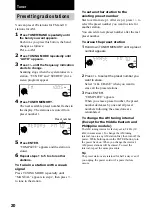 Предварительный просмотр 20 страницы Sony LBT-GV6 Operating Instructions Manual