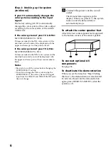 Preview for 6 page of Sony LBT-LV100AV Operating Instructions Manual