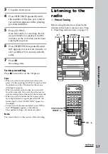 Предварительный просмотр 17 страницы Sony LBT-LV100AV Operating Instructions Manual