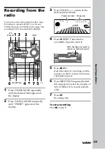 Предварительный просмотр 19 страницы Sony LBT-LV100AV Operating Instructions Manual