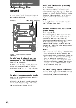 Предварительный просмотр 40 страницы Sony LBT-LV100AV Operating Instructions Manual