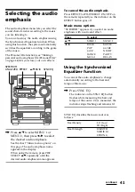 Preview for 41 page of Sony LBT-LV100AV Operating Instructions Manual