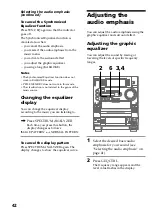 Предварительный просмотр 42 страницы Sony LBT-LV100AV Operating Instructions Manual