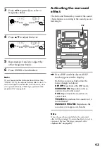 Предварительный просмотр 43 страницы Sony LBT-LV100AV Operating Instructions Manual