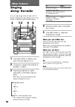 Предварительный просмотр 46 страницы Sony LBT-LV100AV Operating Instructions Manual