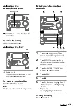 Предварительный просмотр 47 страницы Sony LBT-LV100AV Operating Instructions Manual