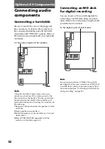 Preview for 52 page of Sony LBT-LV100AV Operating Instructions Manual