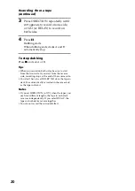 Preview for 20 page of Sony LBT-LV60 Operating Instructions Manual