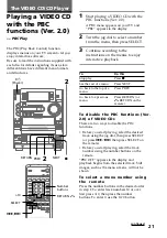 Предварительный просмотр 21 страницы Sony LBT-LV60 Operating Instructions Manual