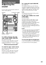 Preview for 39 page of Sony LBT-LV60 Operating Instructions Manual