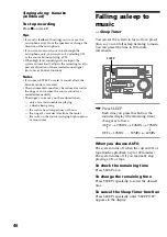 Предварительный просмотр 46 страницы Sony LBT-LV60 Operating Instructions Manual