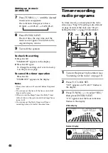 Предварительный просмотр 48 страницы Sony LBT-LV60 Operating Instructions Manual