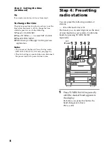 Предварительный просмотр 8 страницы Sony LBT-LX3 Operating Instructions Manual