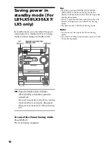Preview for 10 page of Sony LBT-LX3 Operating Instructions Manual