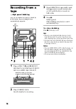 Preview for 18 page of Sony LBT-LX3 Operating Instructions Manual