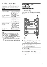 Предварительный просмотр 23 страницы Sony LBT-LX3 Operating Instructions Manual