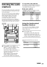 Предварительный просмотр 29 страницы Sony LBT-LX3 Operating Instructions Manual